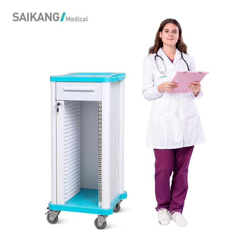 SKR022 Hospital Medical Nursing Records Holders Trolley